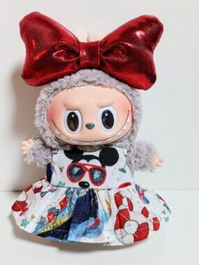 Custom Vacation Club Disney Cruise Line Mickey Dress and Bow Made to Fit Labubu